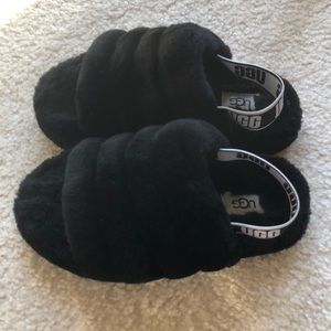 Girl Ugg Fluff Yeah Slide